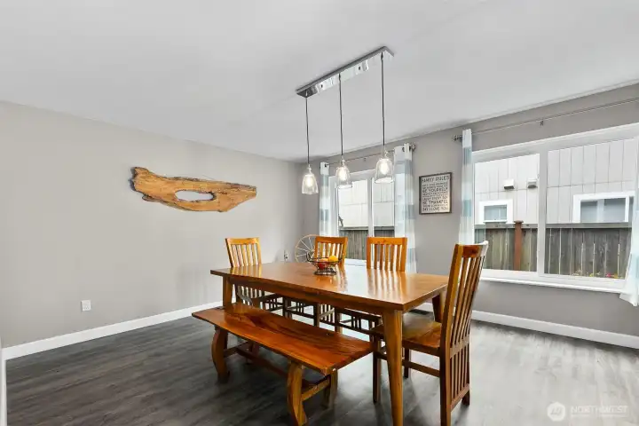 Dinning area is 12'x12'.