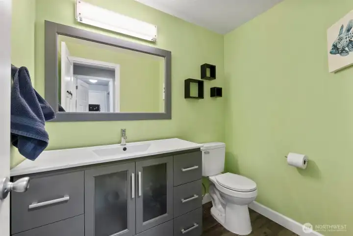 Main floor 1/2 bathroom.