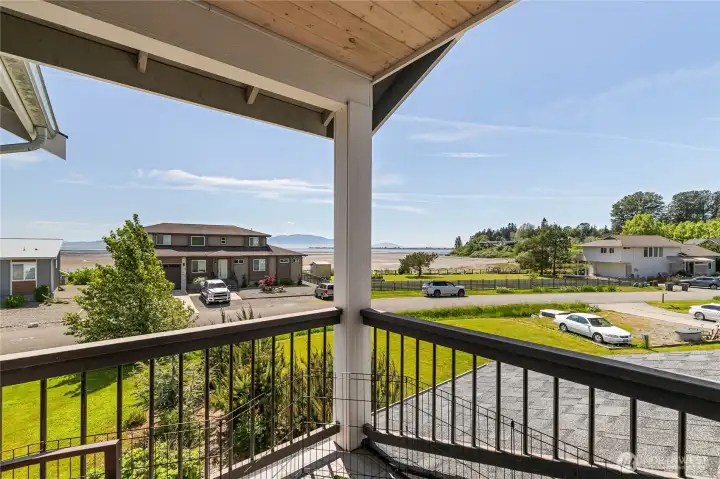 This sweet view deck off the Primary Suite is a great place to enjoy views of the bay and the islands. This sweet view deck off the Primary Suite is a great place to enjoy views of the bay and the islands.