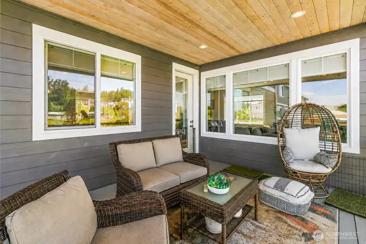 This deck is just off the kitchen and living room so is a great additional area for entertaining or relaxing. This deck is just off the kitchen and living room so is a great additional area for entertaining or relaxing.
