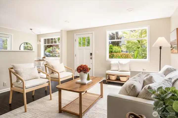 Single-level living.