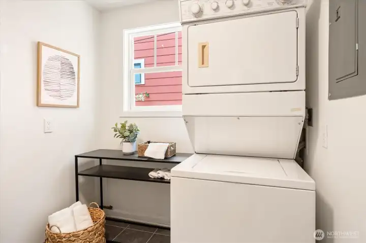 Dedicated laundry/utility room.