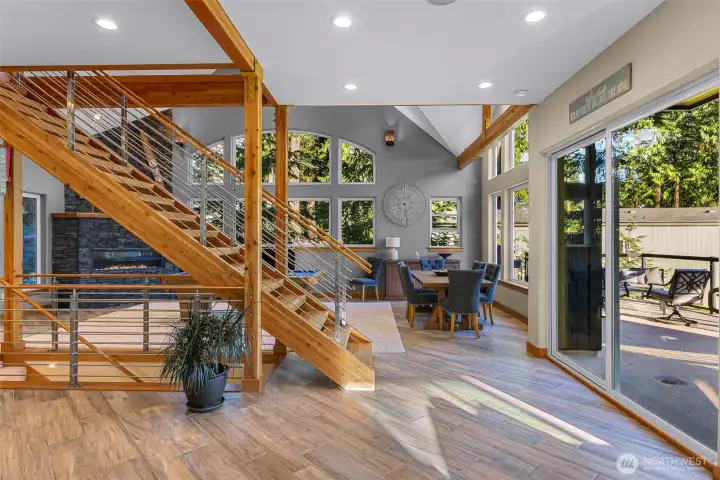 Open stainless steel railing Open stainless steel railing