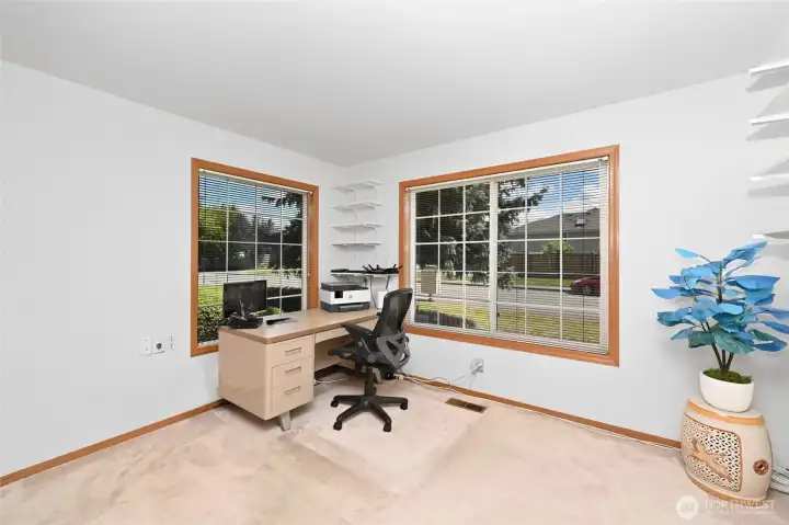 Office located off the entry or could be guest bedroom Office located off the entry or could be guest bedroom
