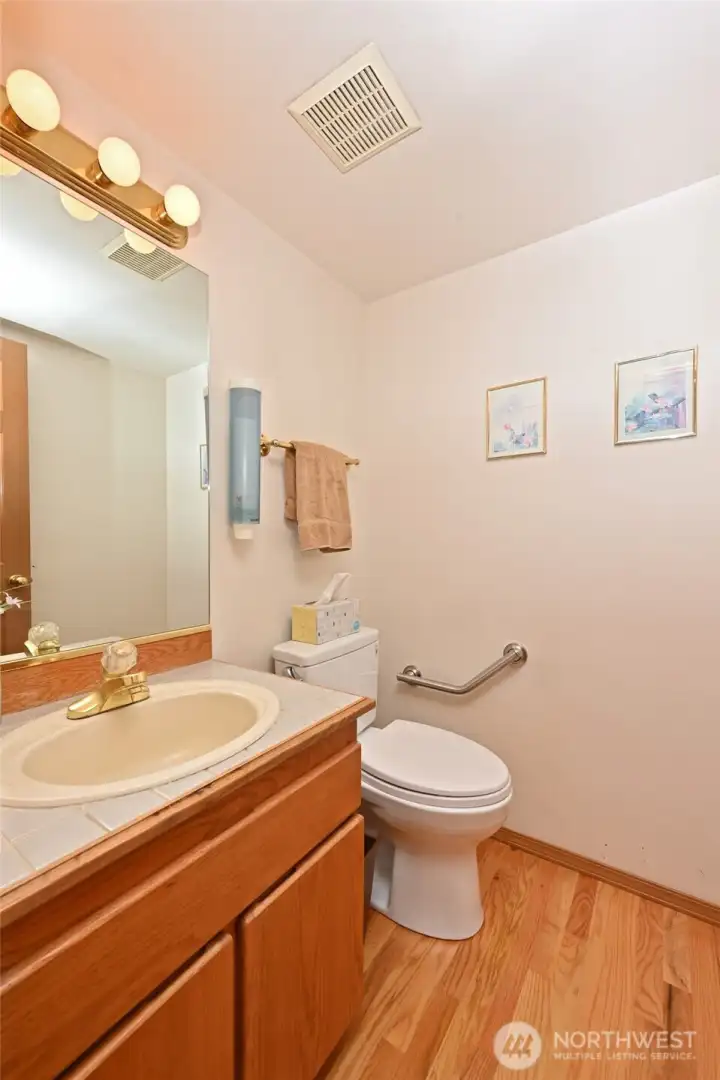 Powder room on main level Powder room on main level