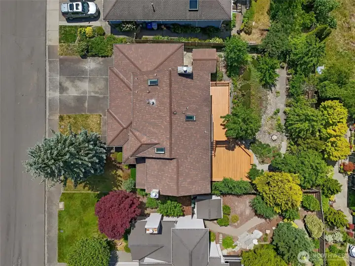 Birdseye view of the 8542 sq ft lot Birdseye view of the 8542 sq ft lot