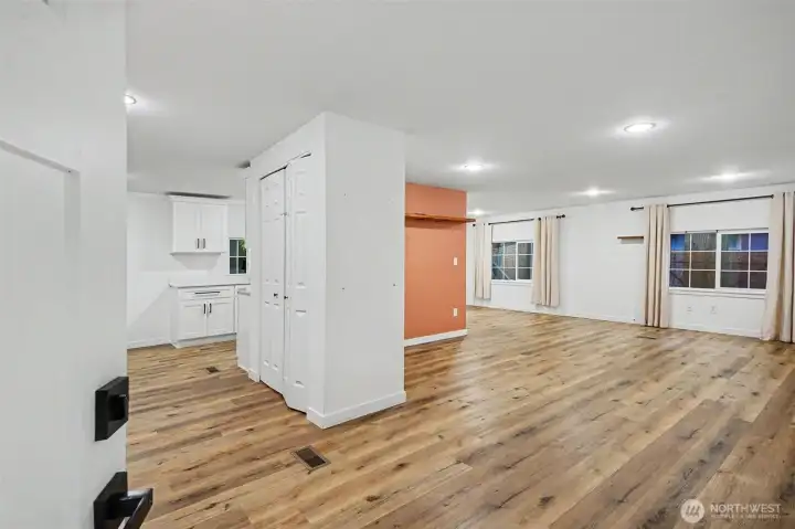 Spacious and inviting open-concept living area