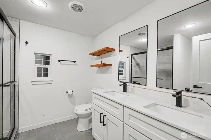 Beautifully updated primary bathroom