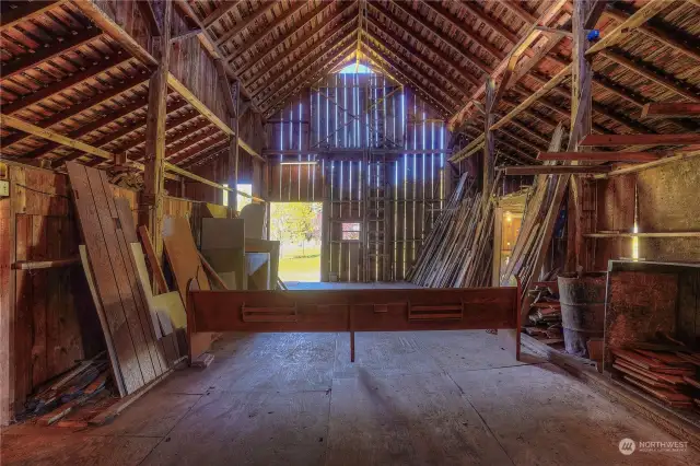 Interior of 100+ year old barn.