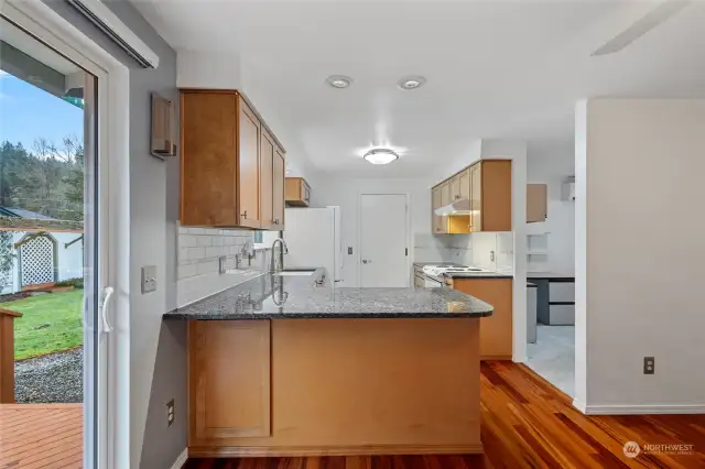 View of Kitchen from Dining Room