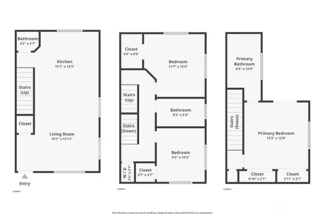 Floor plans of Unit C