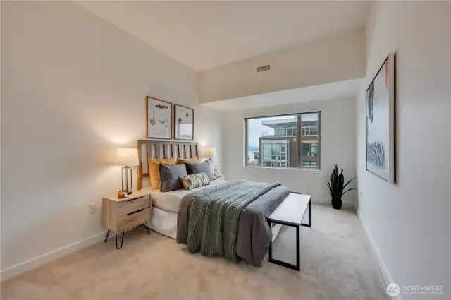 Wonderful size guest bedroom adjacent to the lovely, updated guest bath.