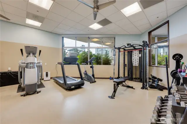 Luxury amenities include a fitness center all located on the 6th floor.