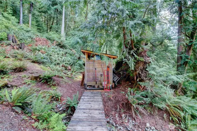 Bridge to Storage Shed.