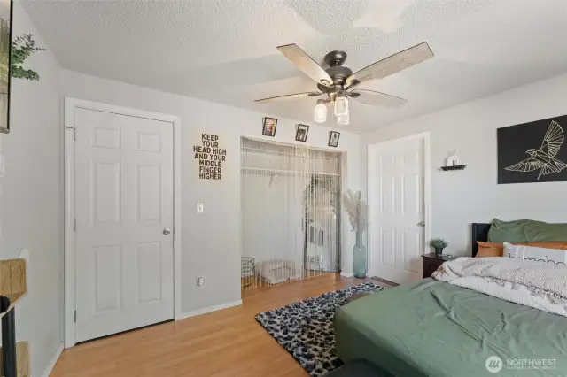 Comfortable layout with walk-in closet access.