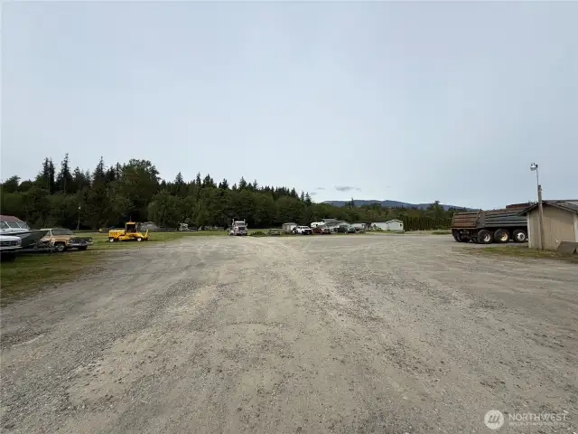 Lots of parking and usable space