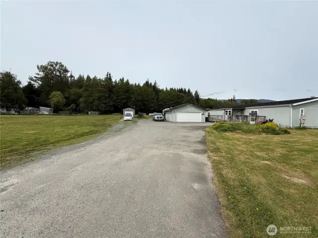 Tons of parking and usable property home sits way off main road