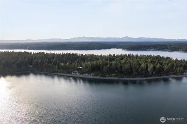Expansive waterfront  surround this private, wooded island-offering 3.5 miles of private beaches & 5.5 miles of trails. Welcome to Harstene Pointe.
