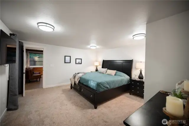 Generously-sized main level bedroom.