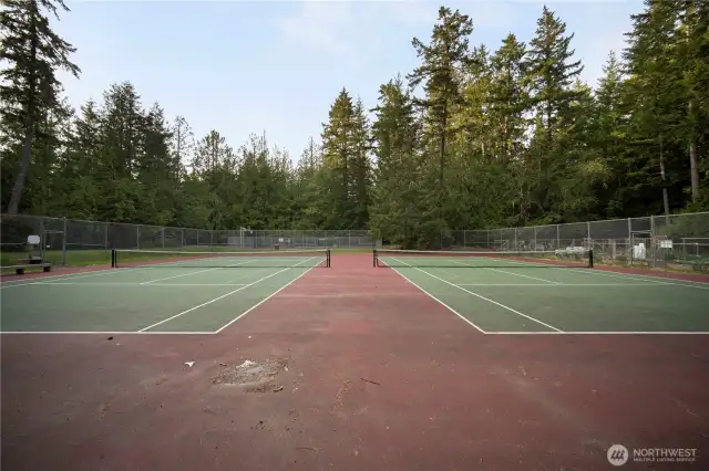 There is also a community garden to the side of the sports courts.