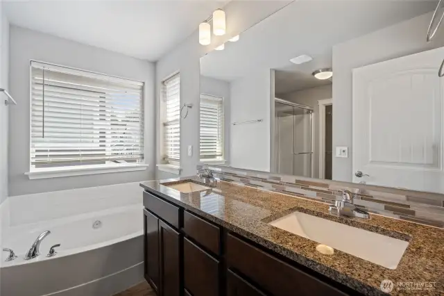 Double vanity in primary bath