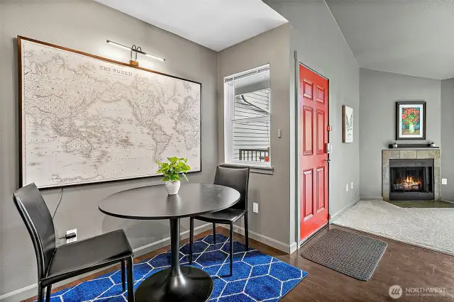 Charming dining nook welcomes you