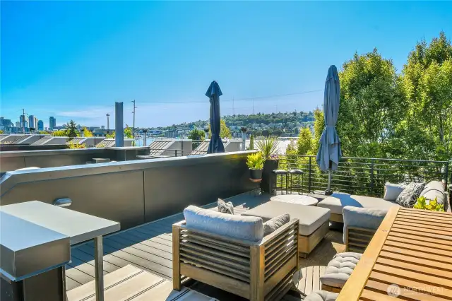 View to the SW facing downtown and the Space Needle