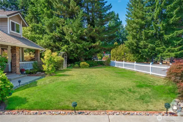 Landscaped front yard