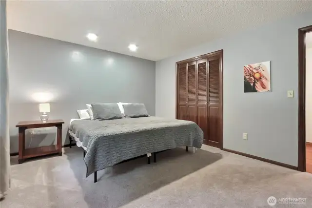 One of the three spacious bedrooms.