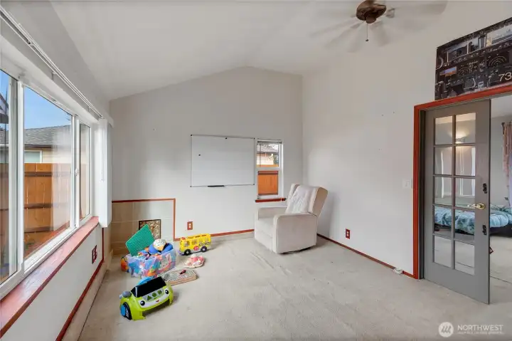 Beautiful windows bring in lots of natural light