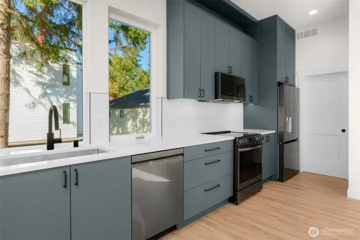 Premium LG stainless appliances in ADU.