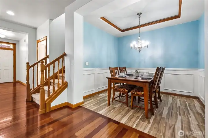 Enjoy gathering in this stylish Dining Room.