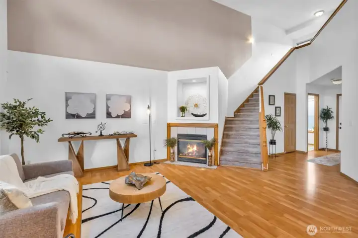 Great staircase and entrance.