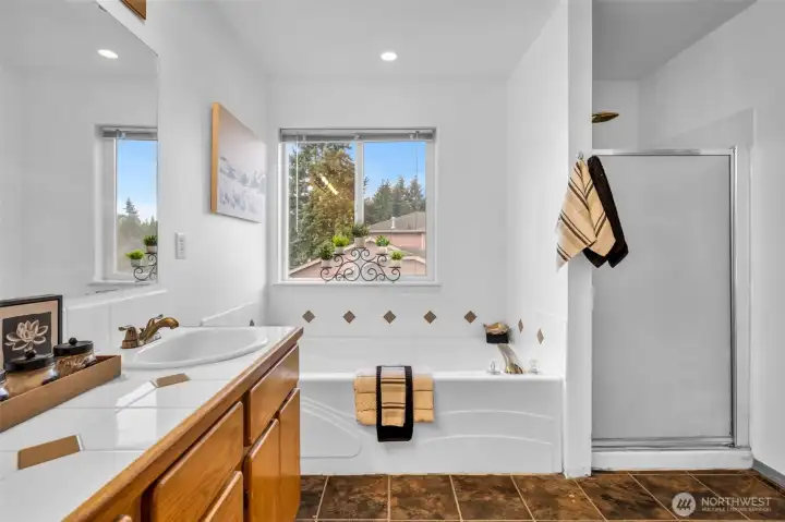 Primary bath shower stall.