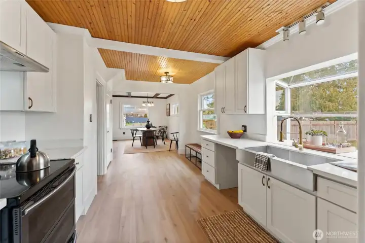 Main house kitchen (view from utility room)