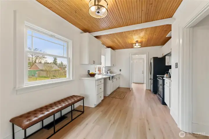 Main house kitchen (view from dining room)