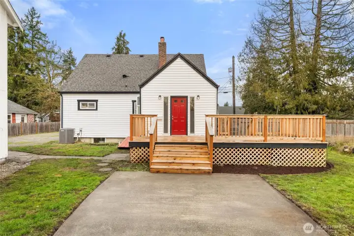 Main house back deck