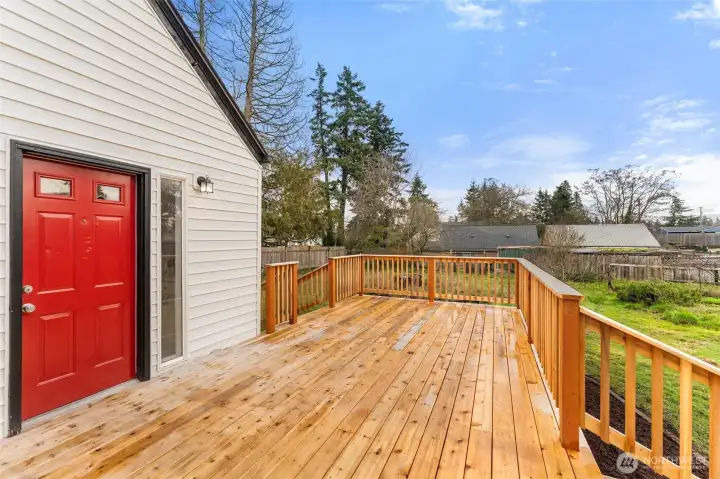 Main house back deck