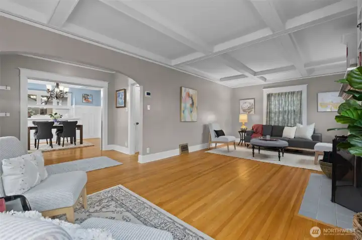 Lots of places to relax in the living room....