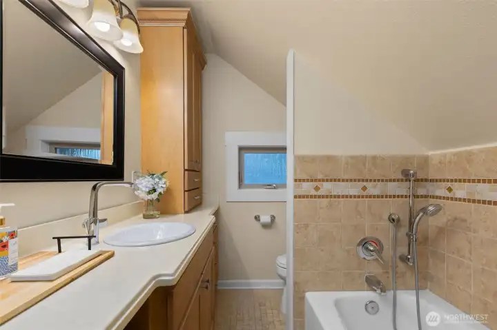 Plenty of counter-space and storage.