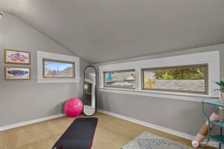 Bonus sun room on the second floor is the perfect extra space.