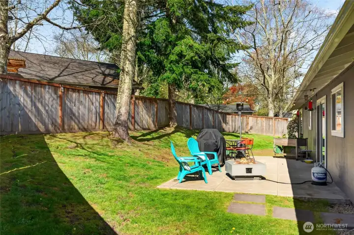 Sizeable back patio for relaxing or entertaining