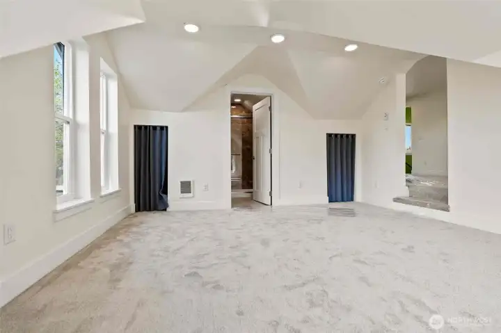 Bedroom with own bathroom upstairs