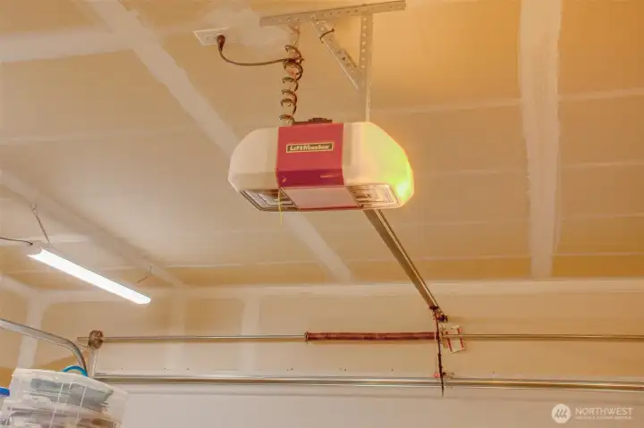 GARAGE: 2-Car Garage Door Opener with Exterior Keypad