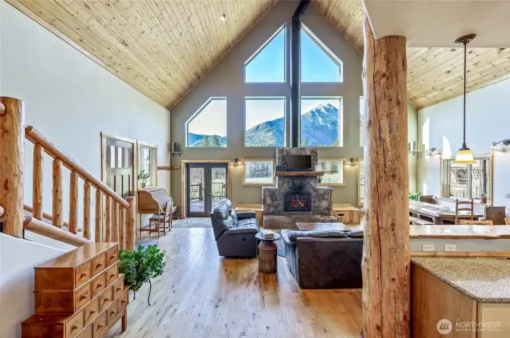 Great Room with Wedge Mountain Views