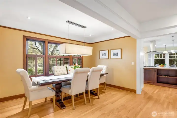 Large dining area—perfect for hosting and everyday gatherings.