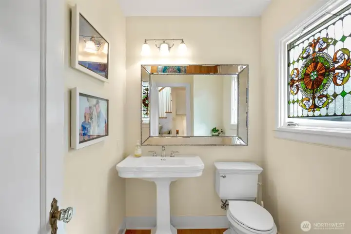 Main floor half bath.