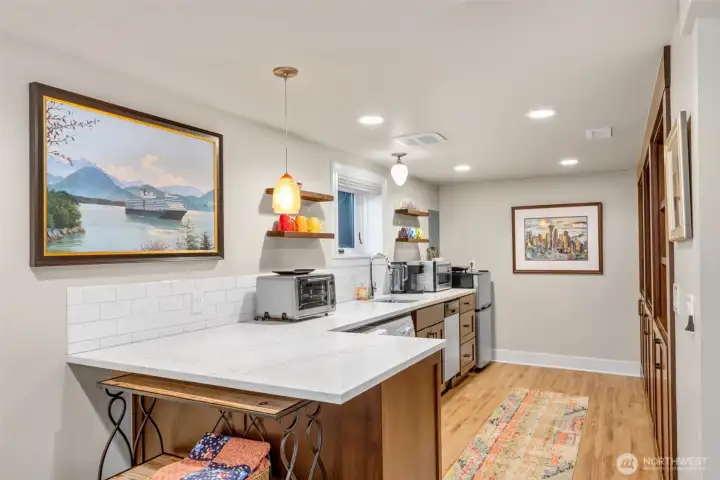 Finished basement has it's own kitchen, creating the perfect space for multigenerational living, ADU, or rental income!