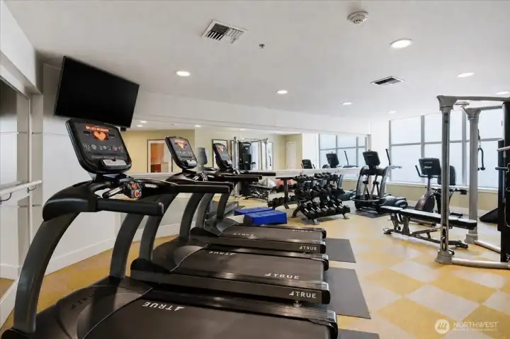 Fitness center for added convenience.