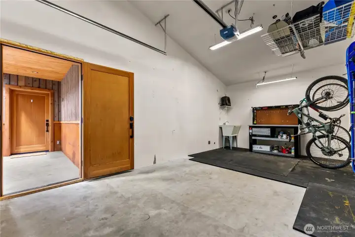 Attached garage
